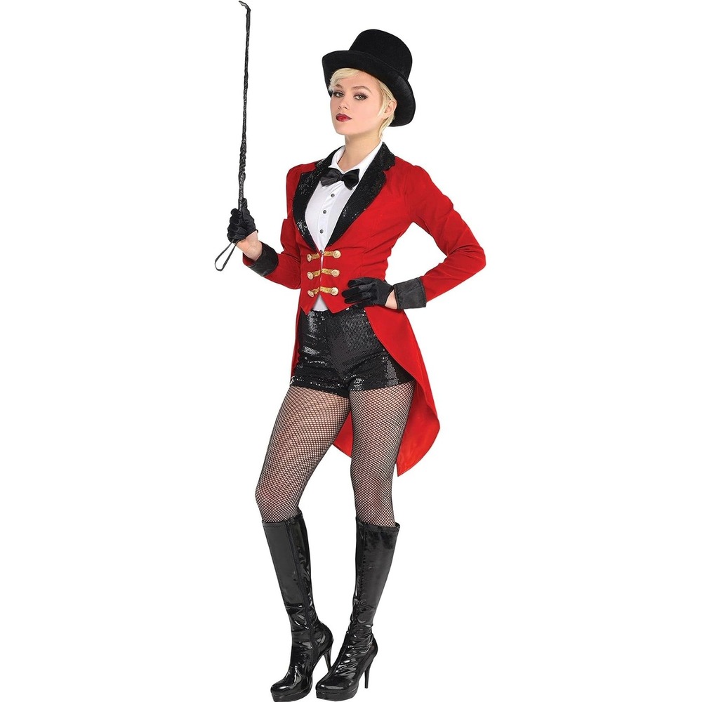 Suit Yourself Womens Circus Master Costume Red Size Small 3pc Set Excellent